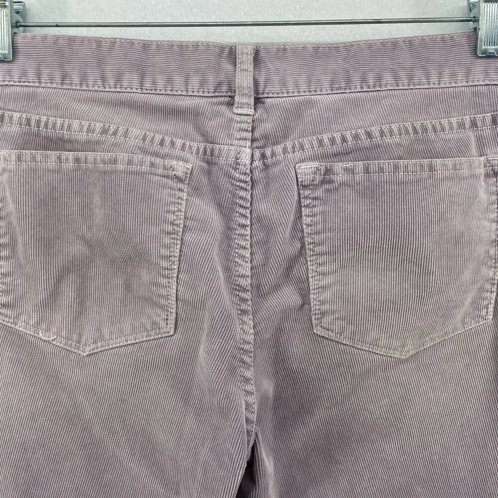 J.CREW Jeans Womens 28 Corduroy Toothpick Ankle Zip Skinny Cotton Stretch Purple